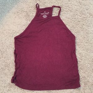 American Eagle Maroon Crop Top